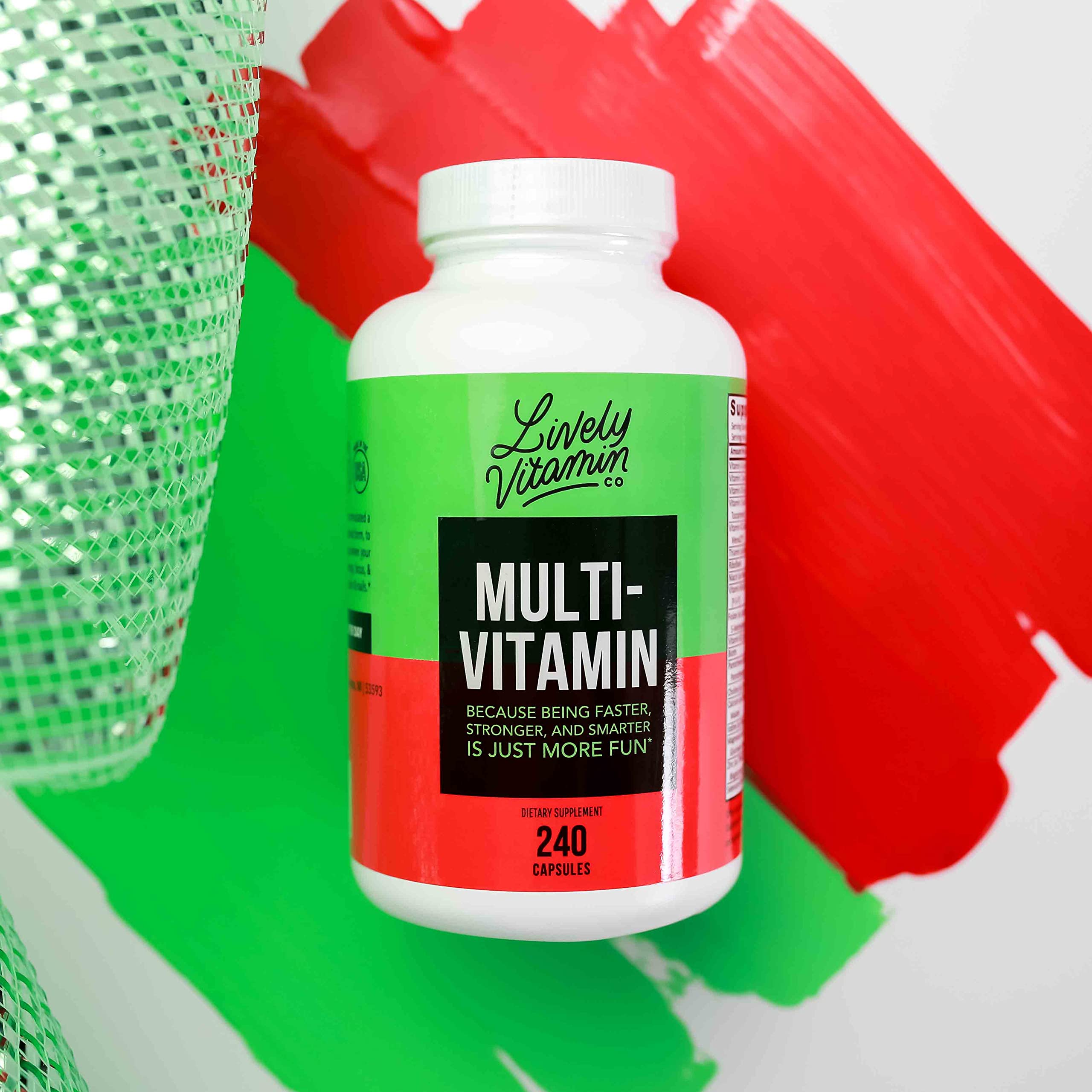 Daily-use lifestyle concept with the multivitamin for a healthy routine