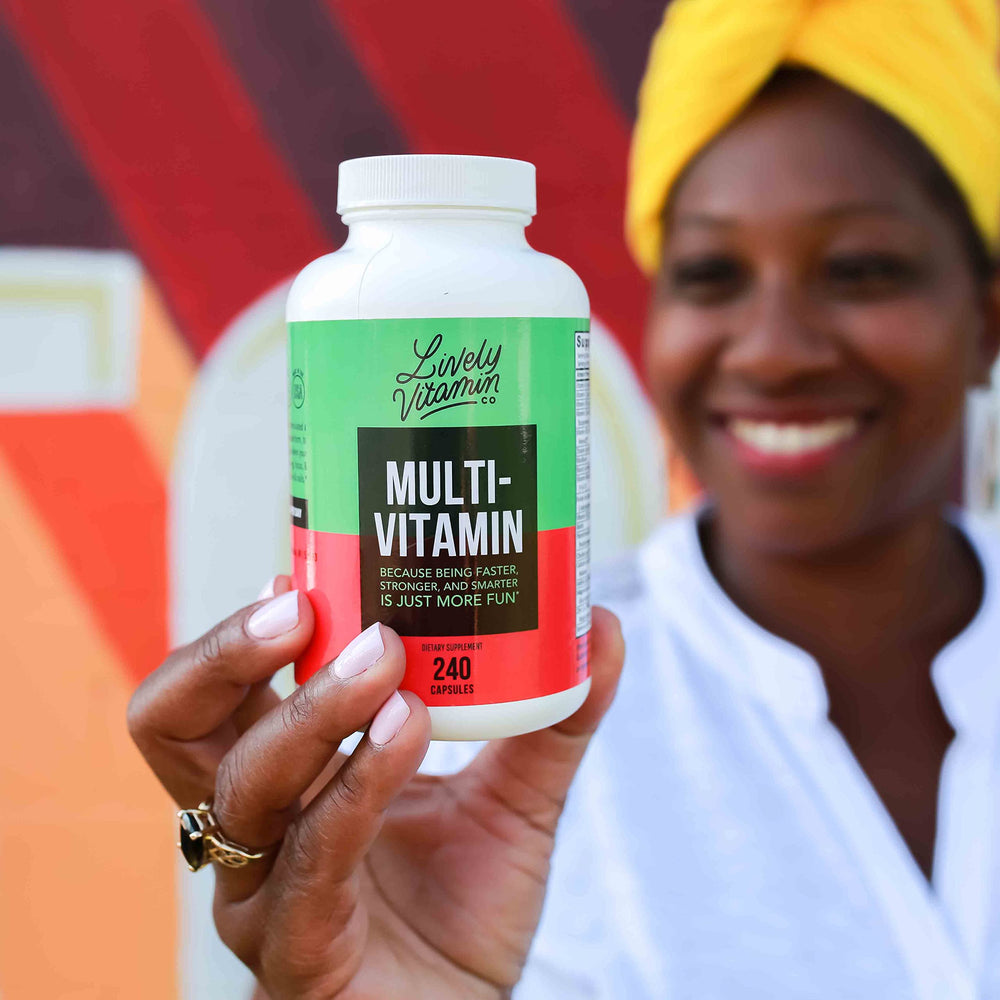 Lifestyle image highlighting energy, memory and immune support benefits