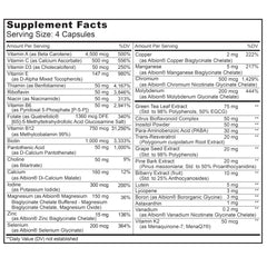 Close-up of premium, high-quality ingredients used in the multivitamin
