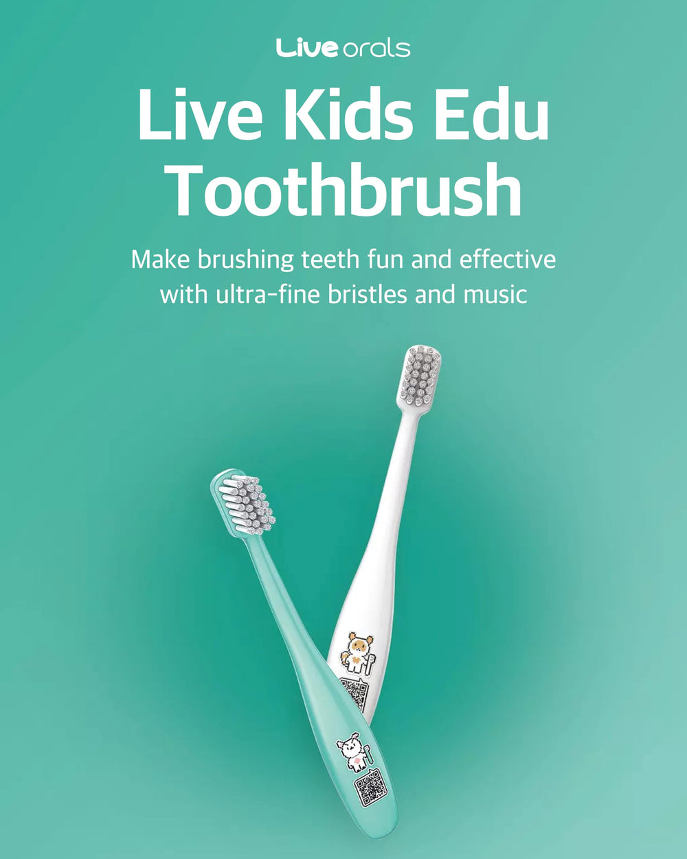 Close-up of dual microfine bristles