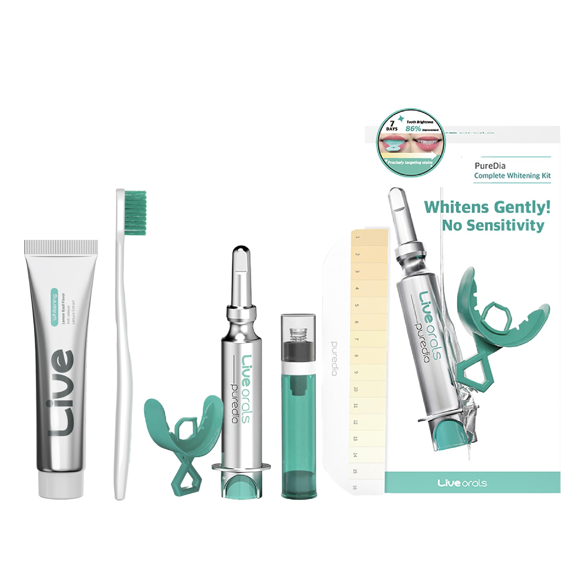 Ultra-fine bristle toothbrush in white