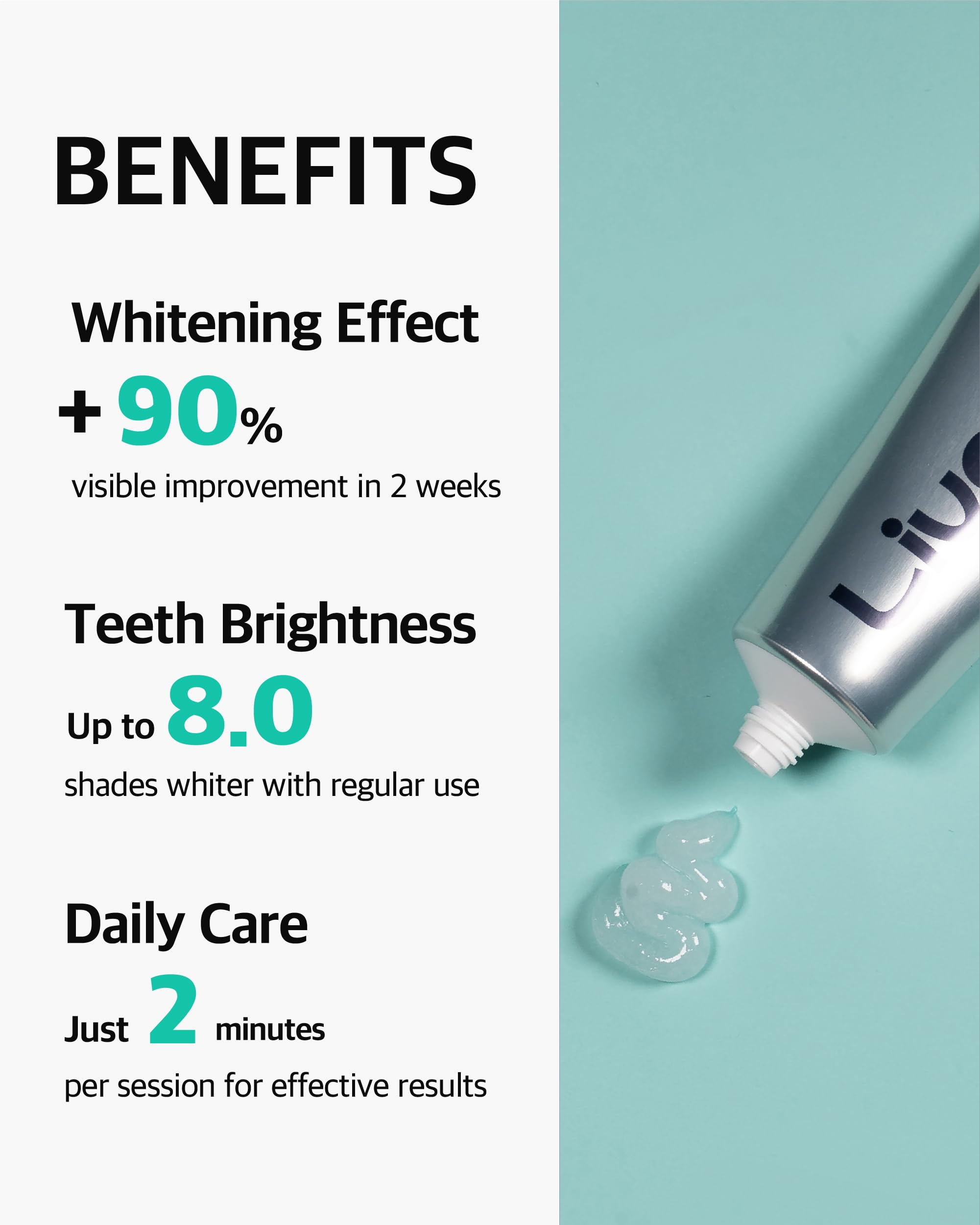 Smiling adult using LiveOrals whitening set