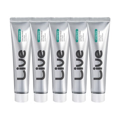LiveOrals Whitening Toothpaste 20g x 5 Pack — Fluoride-Free, Stain Removal, Enamel Strengthening, Mint Flavor