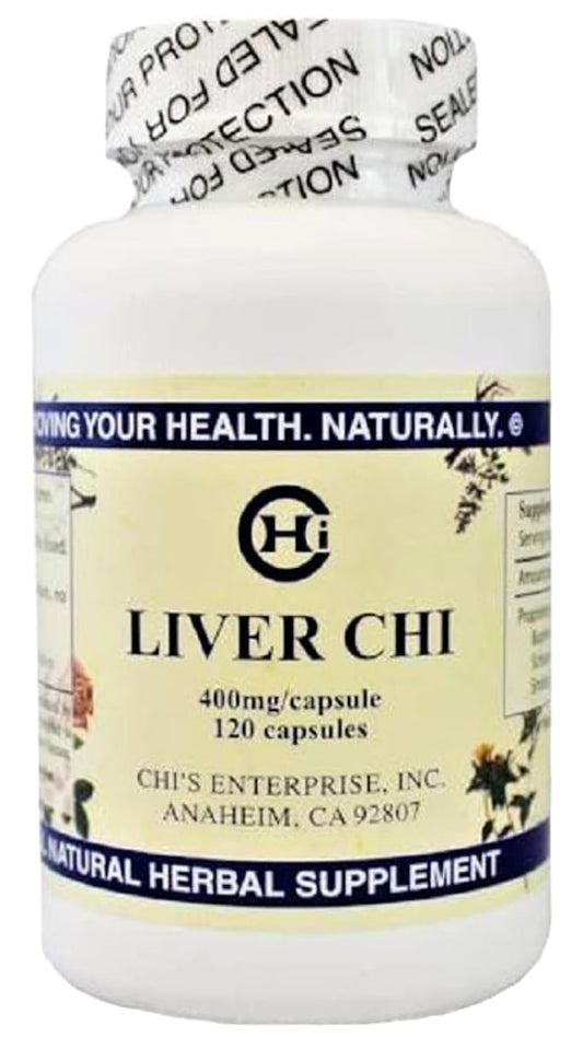 Liver Chi supplement bottle by Chi's Enterprise - 120 capsules - liver support