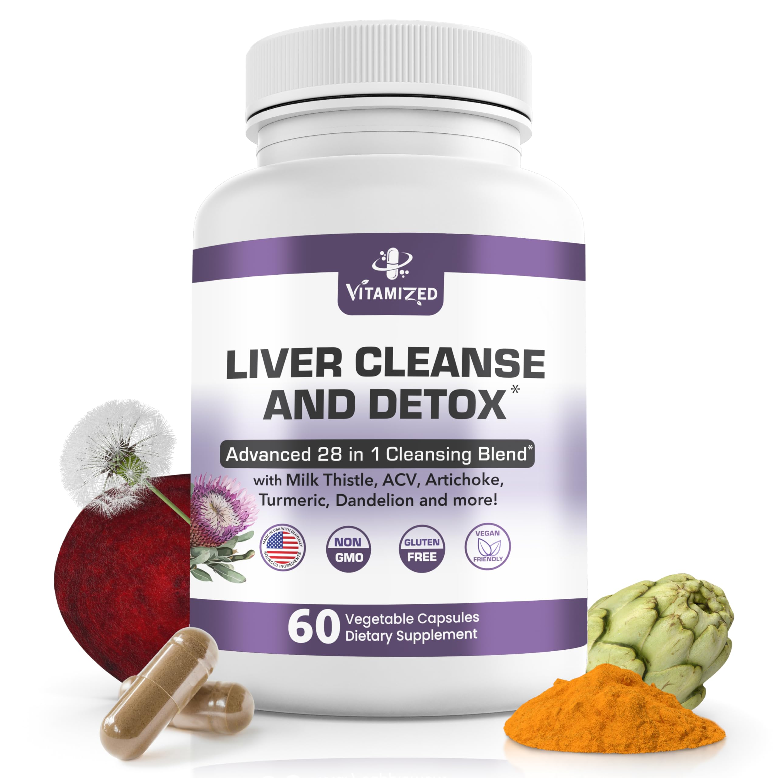 Packaging and product information for Liver Cleanse Detox