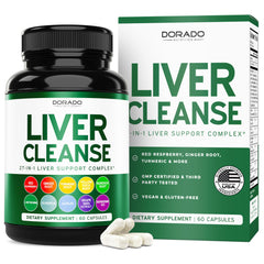 Liver Cleanse Detox and Repair bottle with 60 vegan capsules