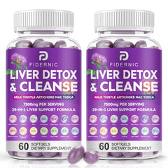 Liver Cleanse Detox & Repair bottle with 120 vegan softgels