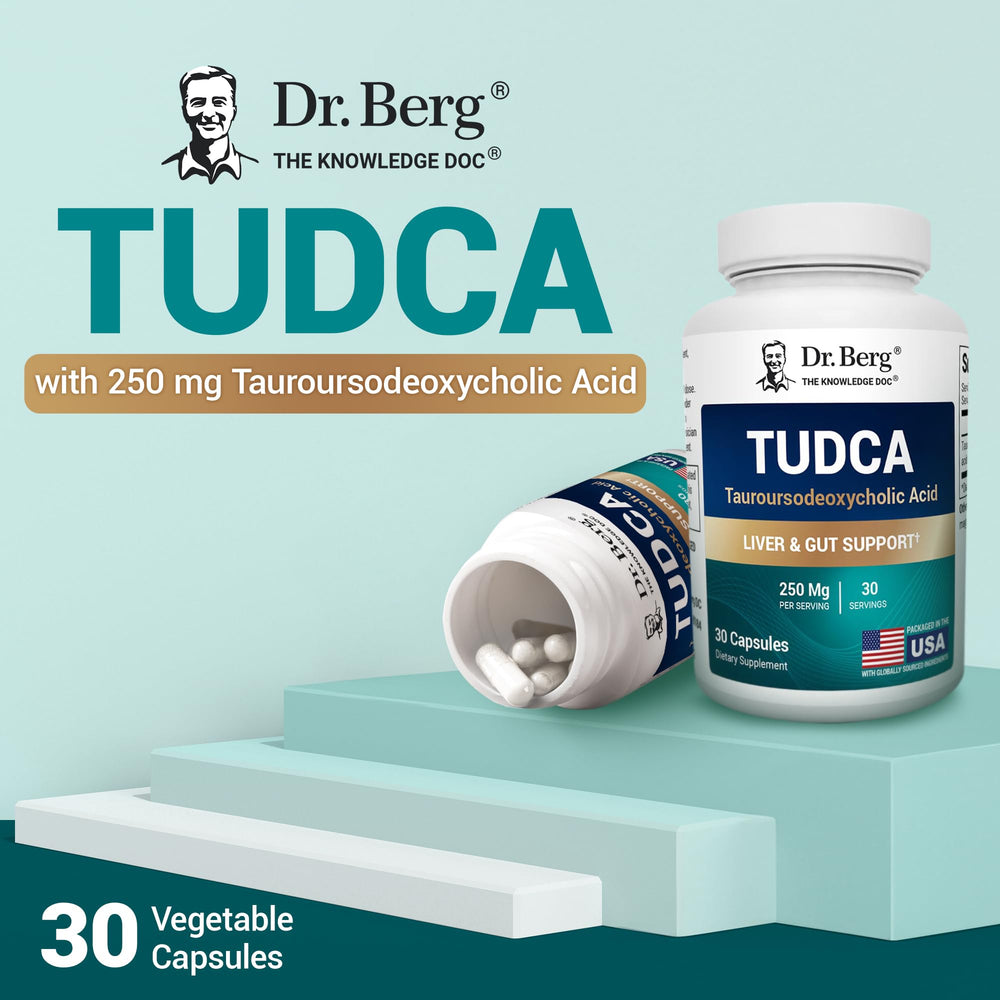 Graphic depicting liver health benefits from TUDCA