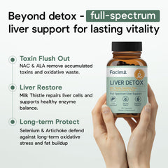 Illustration of the herbal liver health blend ingredients