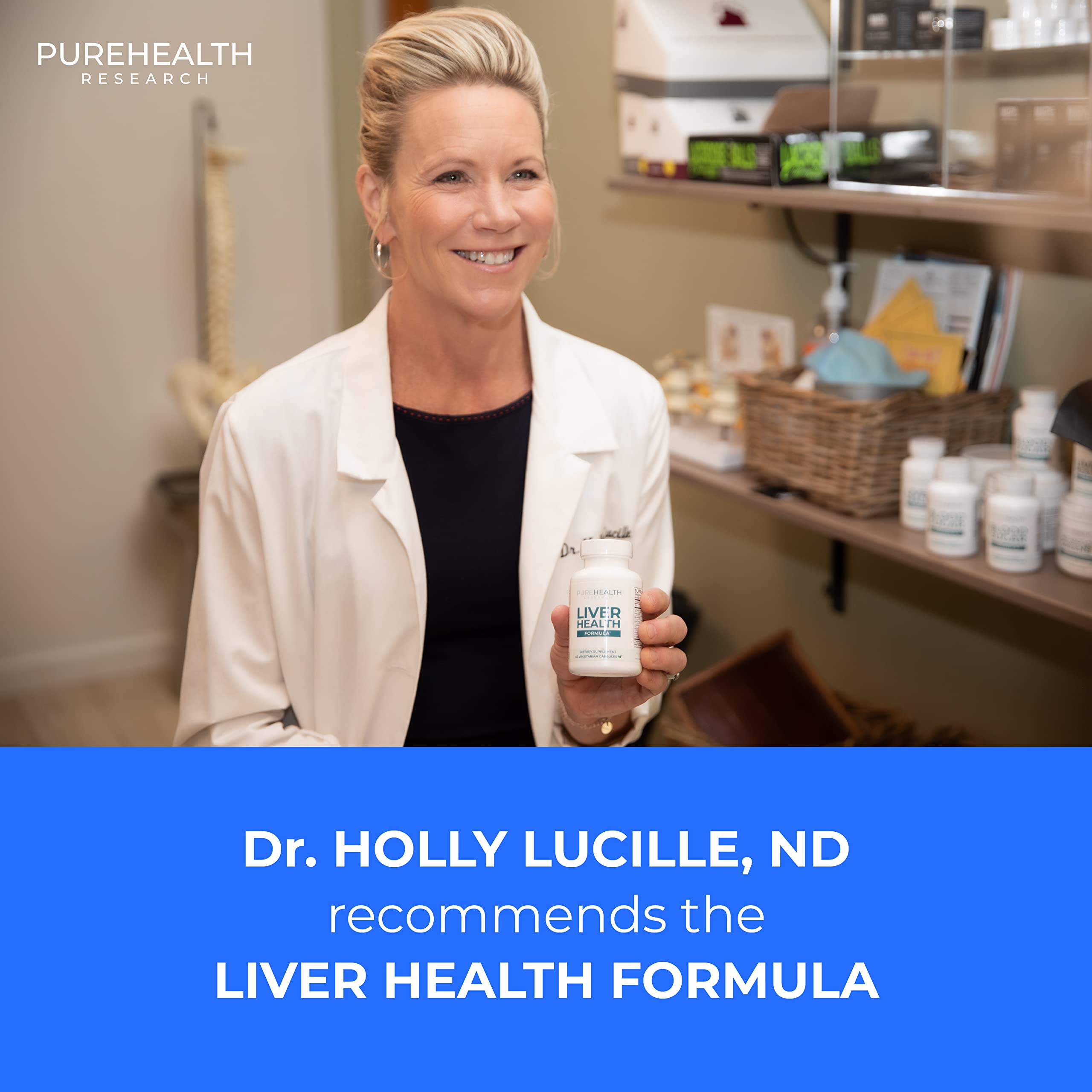 Liver Health label close-up