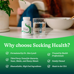 Liver health supplement features infographic