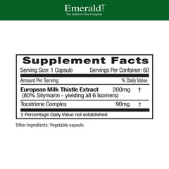 Milk thistle liver health support
