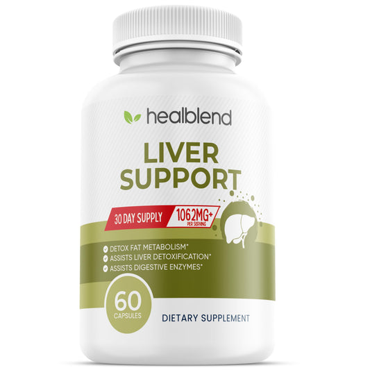Liver Support bottle featuring milk thistle and zinc