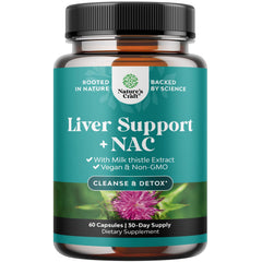 NAC Liver Support bottle front view with 60 capsules