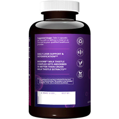MRM Nutrition Liver X BIOSORB Milk Thistle Complex and antioxidants ingredients