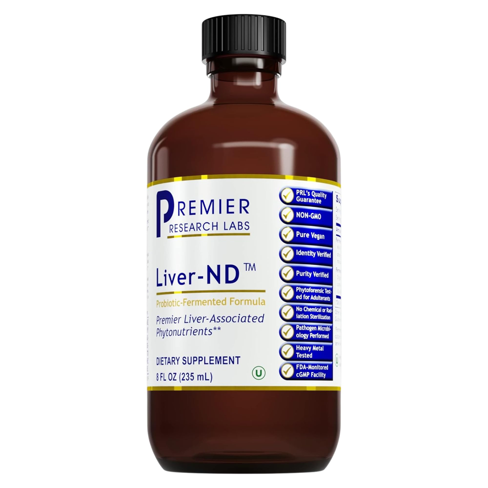8 oz bottle of Premier Research Labs Liver-ND