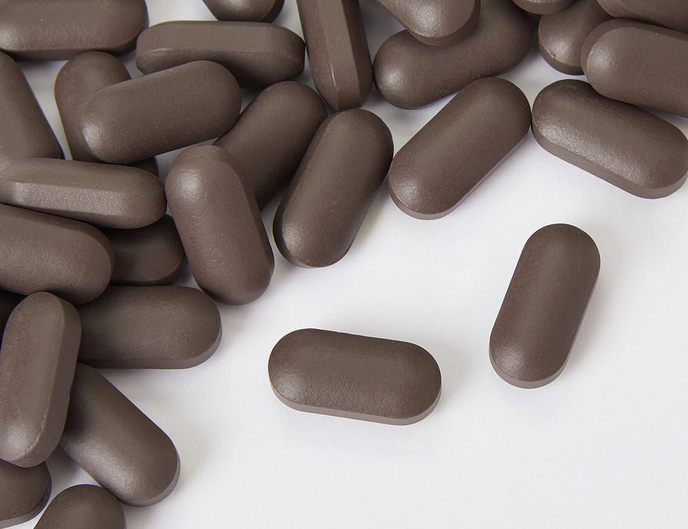 Close-up of Liverel tablets