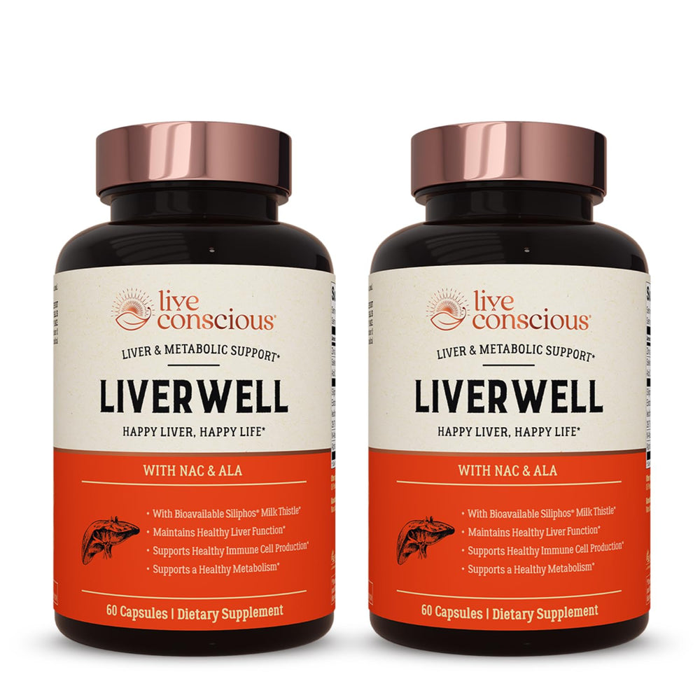 LiverWell 2-pack bottle front view