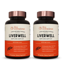 LiverWell 2-pack bottle front view