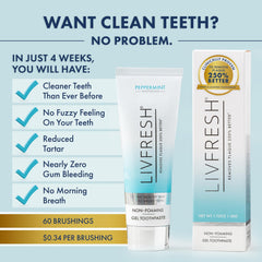 LIVFRESH toothpaste gel packaging made in America