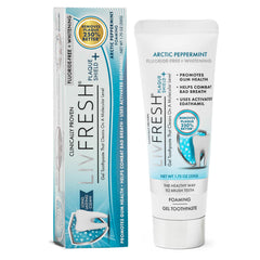 LIVFRESH Arctic Peppermint toothpaste gel packaging
