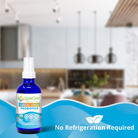 USDA Organic label close-up on LiviaOne spray