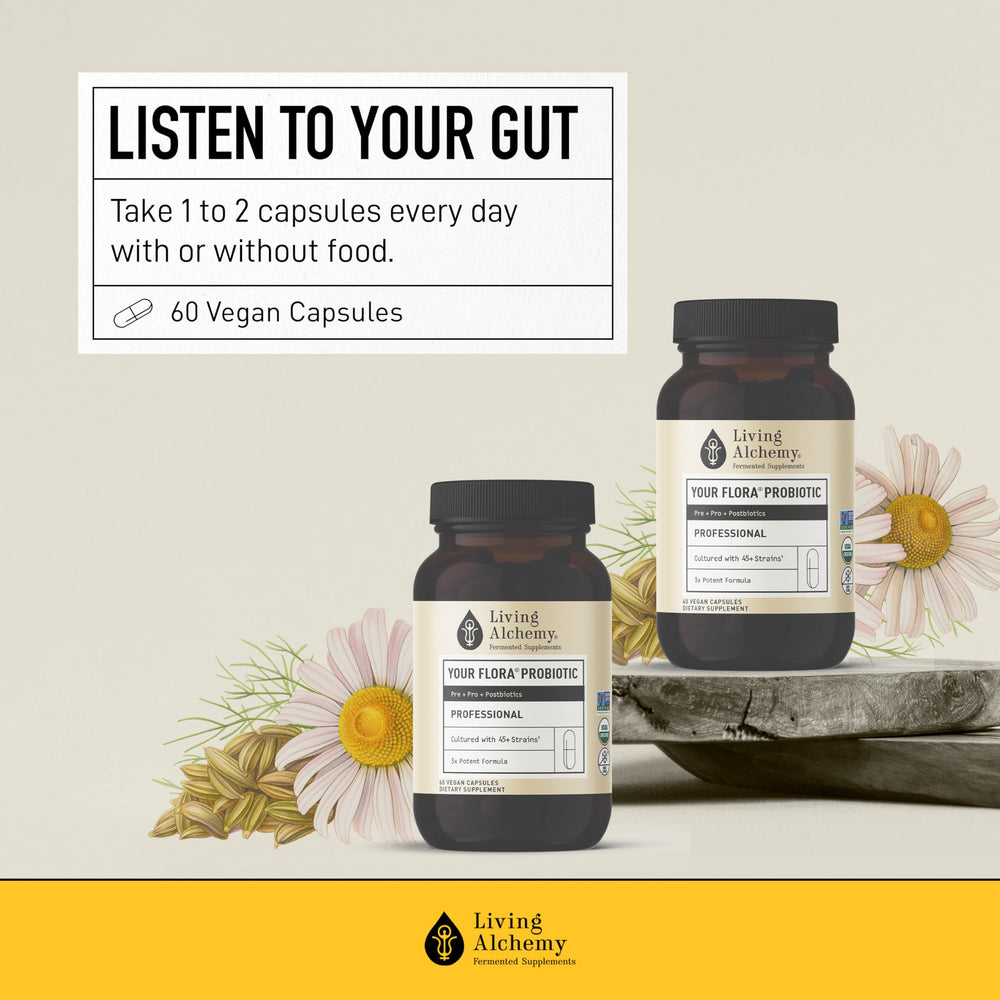 Vegan, non-GMO probiotic supplement bottle