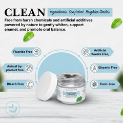 Product jar with label and mint-themed design