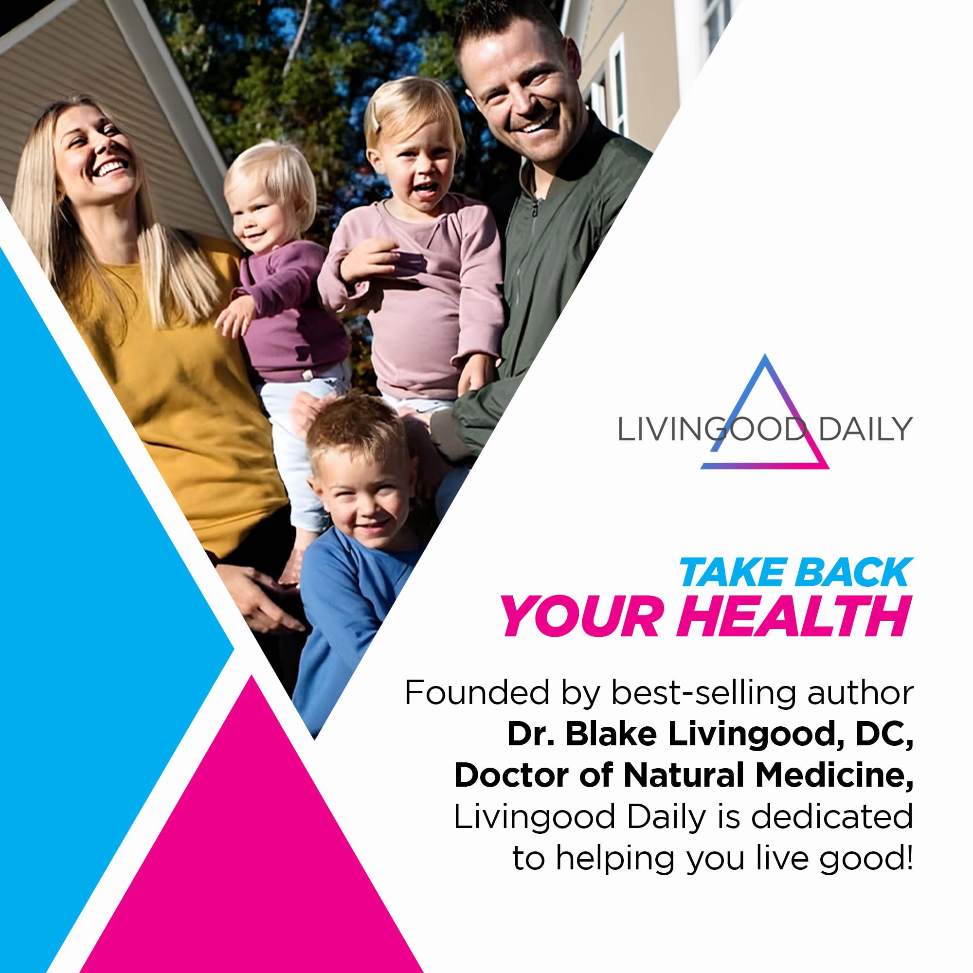 Packaging and information for Livingood Daily Blood Pressure Support