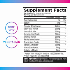 Non-GMO, vegetarian-friendly green supplement capsules