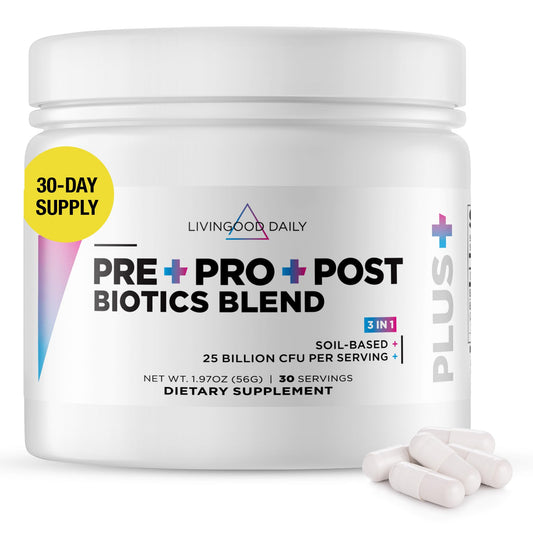 Livingood Daily Pre Pro Post Biotics Blend Powder – 30 servings