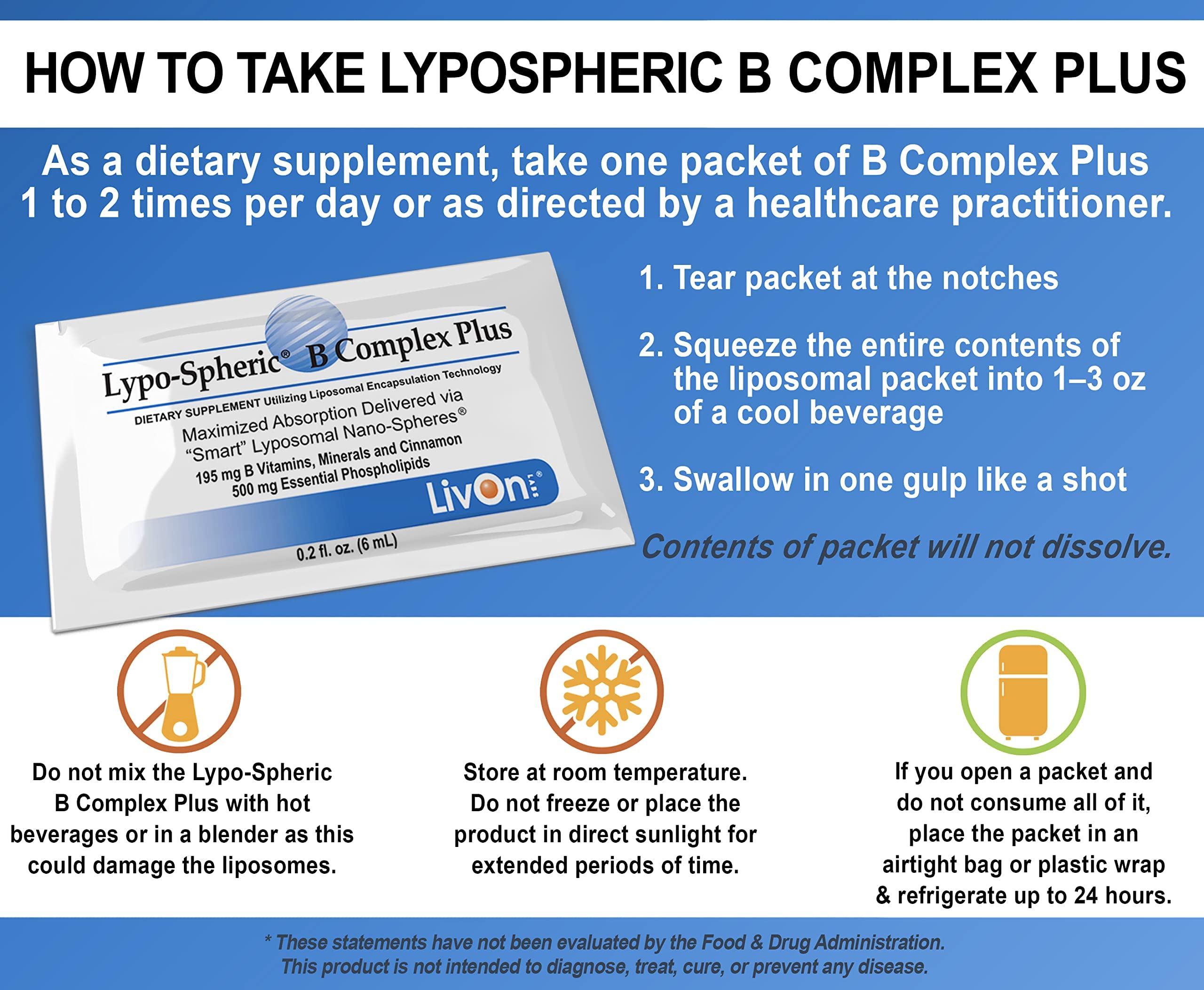 Two boxes of LivOn Lypo-Spheric B Complex Plus 30 packets each