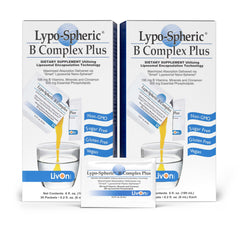 LivOn Laboratories Lypo-Spheric B Complex Plus 2-pack packaging front view
