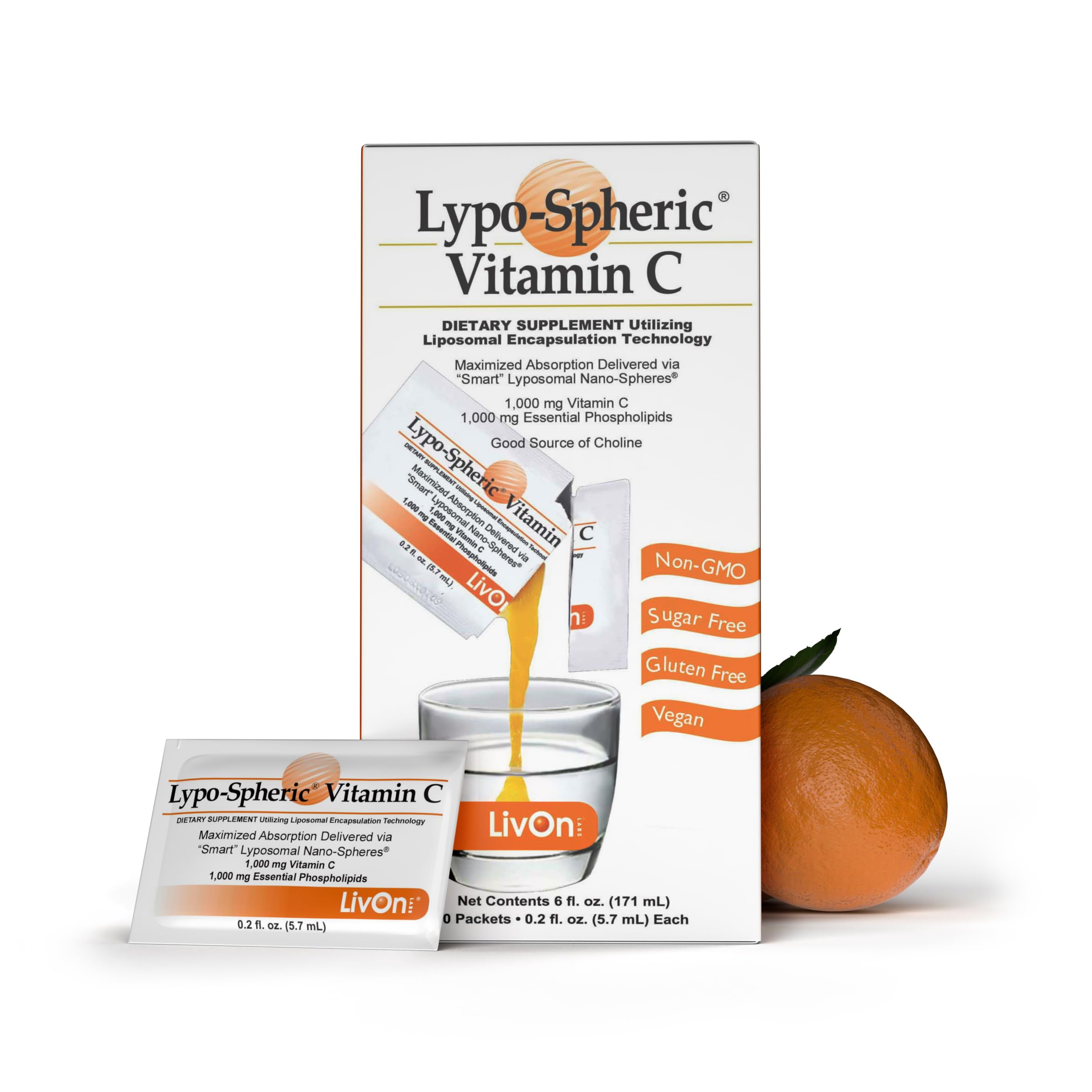LivOn Lypo-Spheric Vitamin C 1000mg bottle packaging