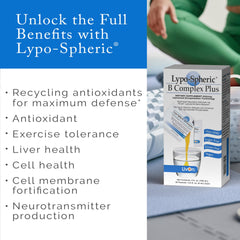 LivOn Lypo-Spheric B Complex Plus packet in water ready for a quick sip.