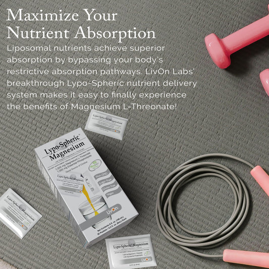 Close-up of Magnesium L-Threonate liposome encapsulated packet