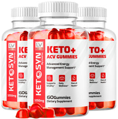 LIVORKA 3 Pack Ketosyn ACV Gummies packaging front