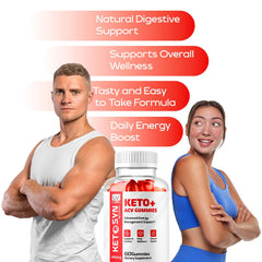 Close-up of Ketosyn ACV Gummies bottle label