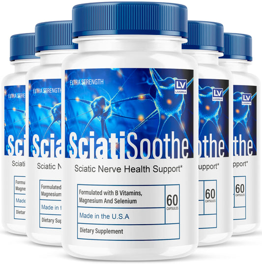 LIVORKA Sciatisoothe 5 Pack bottle front view
