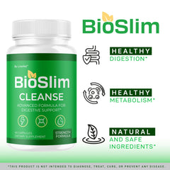 LIVORKA BioSlim Cleanse capsules bottle back with supplement details.
