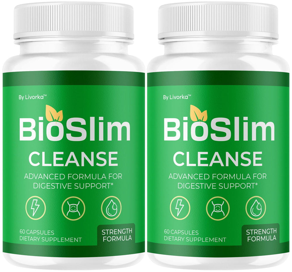 LIVORKA BioSlim Cleanse capsules bottle front for daily digestive support.