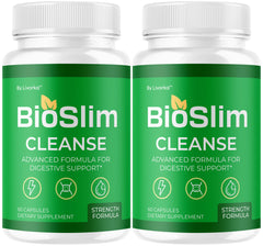 LIVORKA BioSlim Cleanse capsules bottle front for daily digestive support.