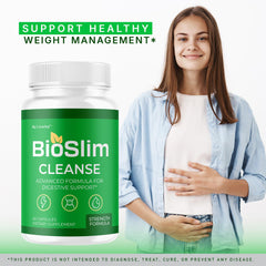 LIVORKA BioSlim Cleanse capsules pour scene showing easy dosing.