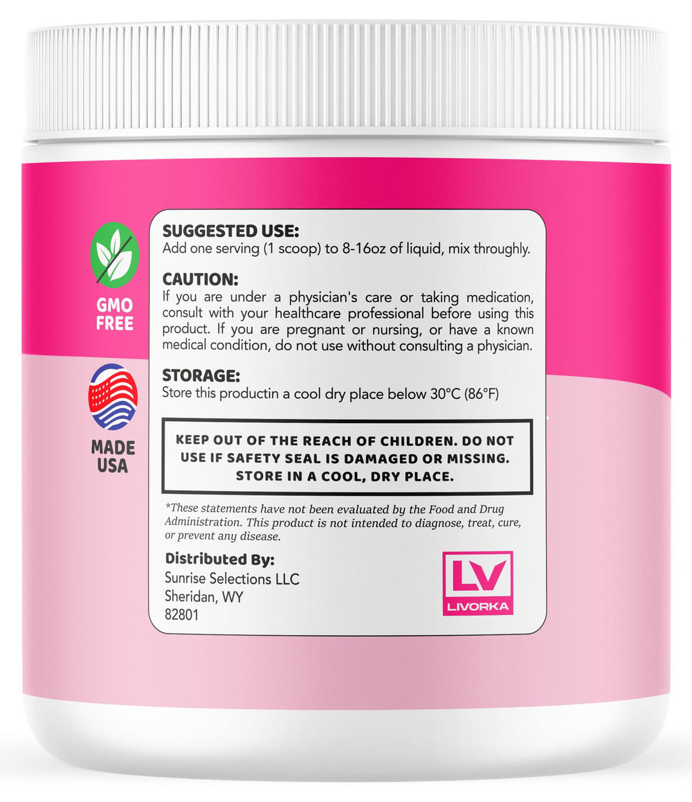 LIVORKA GelatinBurn 120 servings carton for two months.