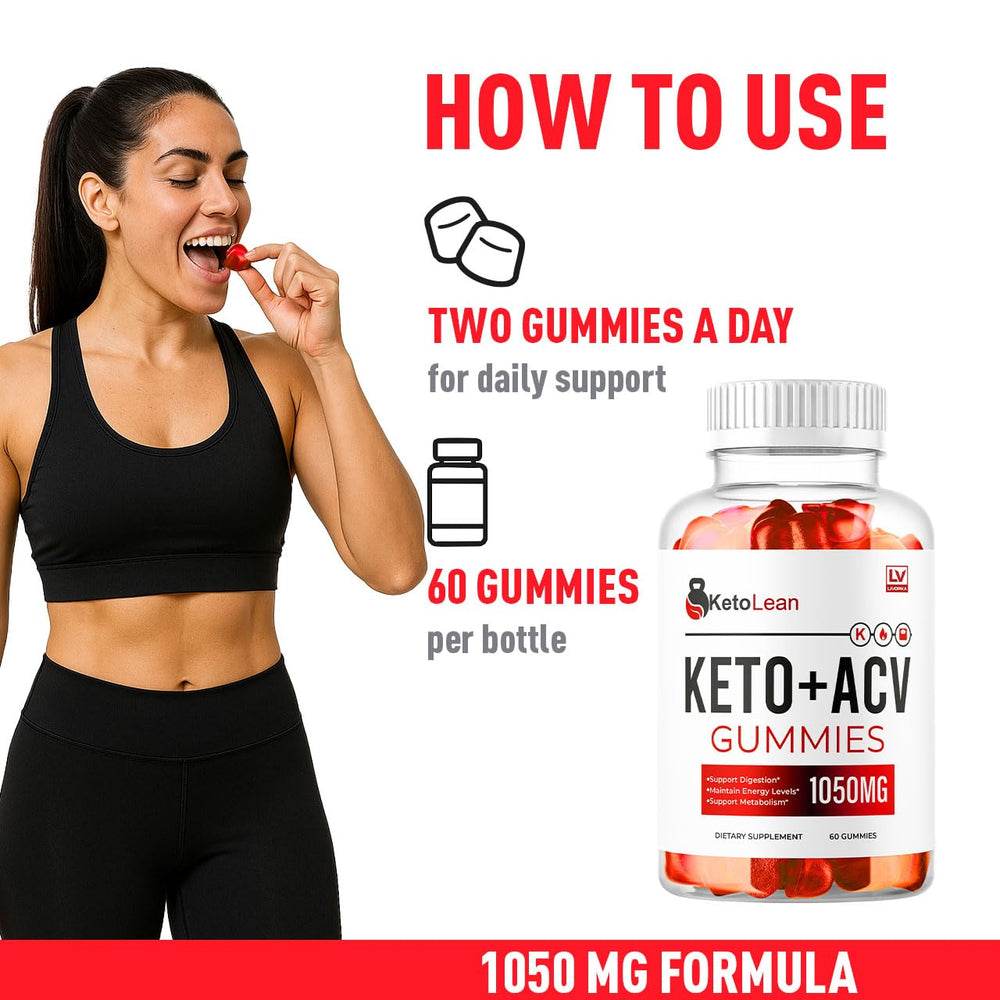 Ingredients panel for LIVORKA Keto Lean ACV Gummies