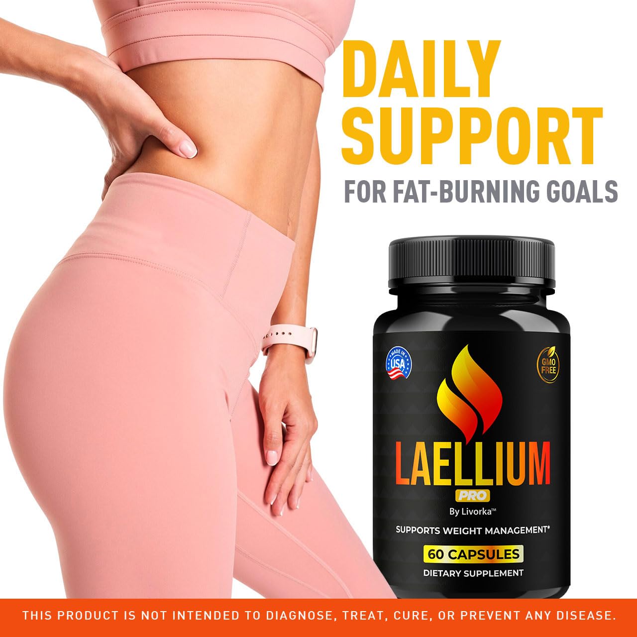 LIVORKA Laellium Pro bottle top view highlights convenient long-term supply.