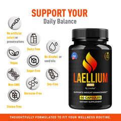 LIVORKA Laellium Pro label detail shows batch and natural ingredients.