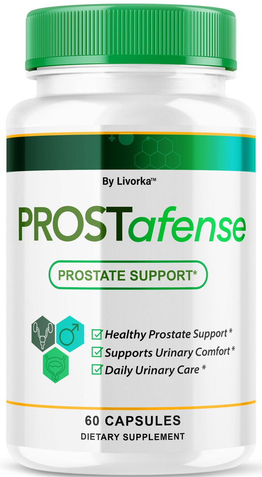 Bottle of LIVORKA Prostafense health pills for men