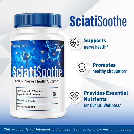 Packaging label for LIVORKA Sciatisoothe supplement