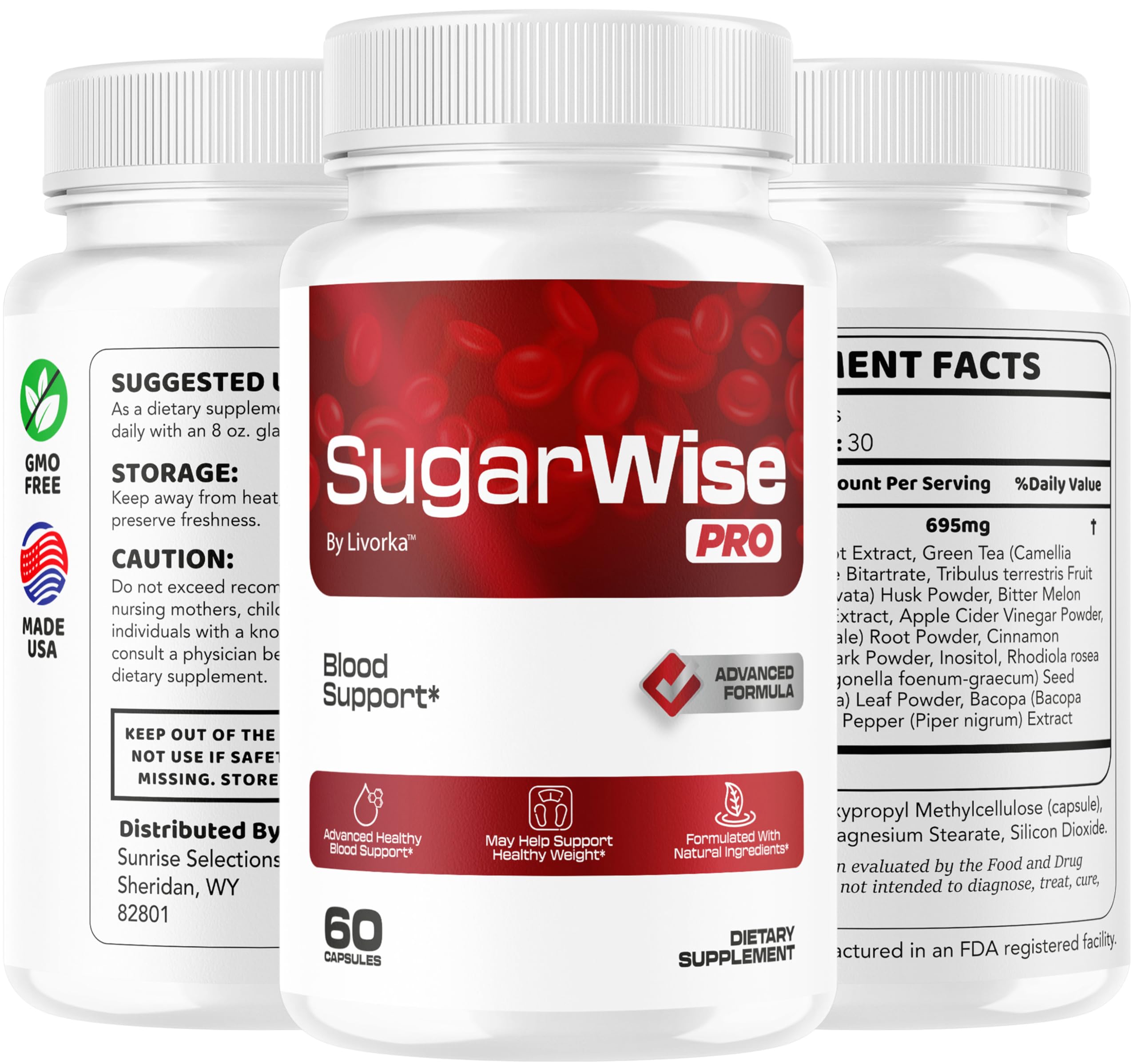 Livorka SugarWise Pro capsules health-use scene suggests daily support